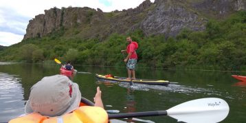 One day kayaking on lake Pchelina