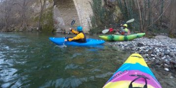 Arda river with kayak